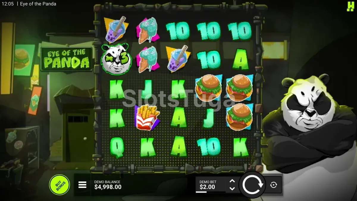 Jogo base da Eye of the Panda com os rouleaux principais