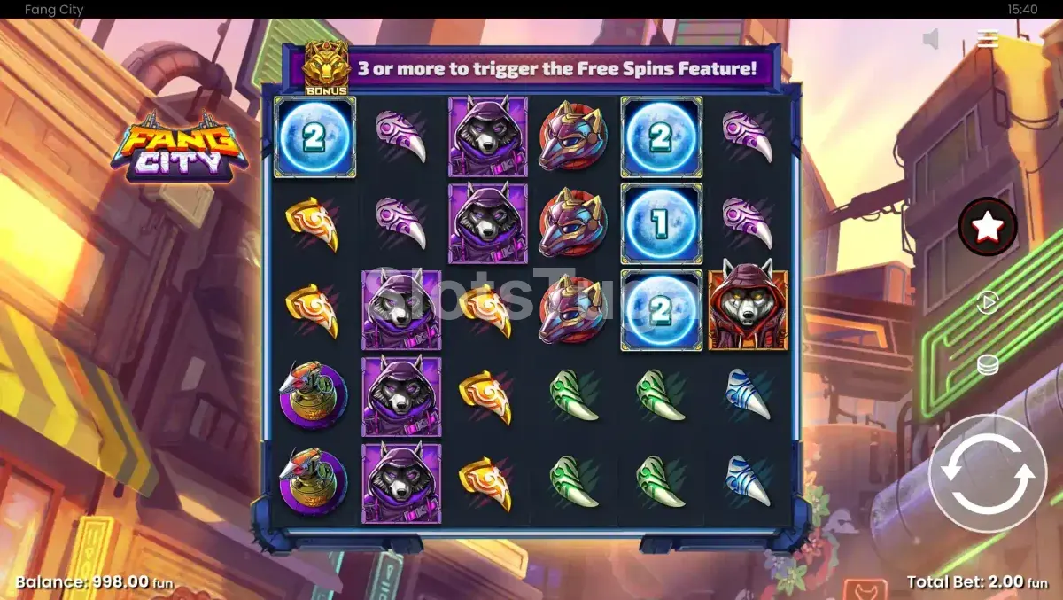 Jogo base da Fang City com rouleaux iluminados