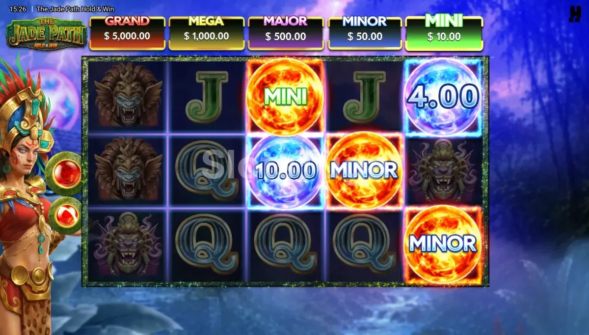Ecrã de free spins da Flaming Streaks com Wilds em destaque