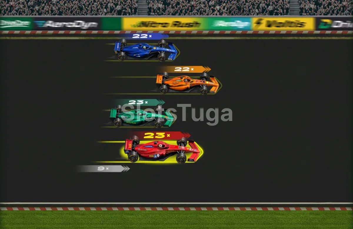 Corrida de bónus em curso em Formula x10000