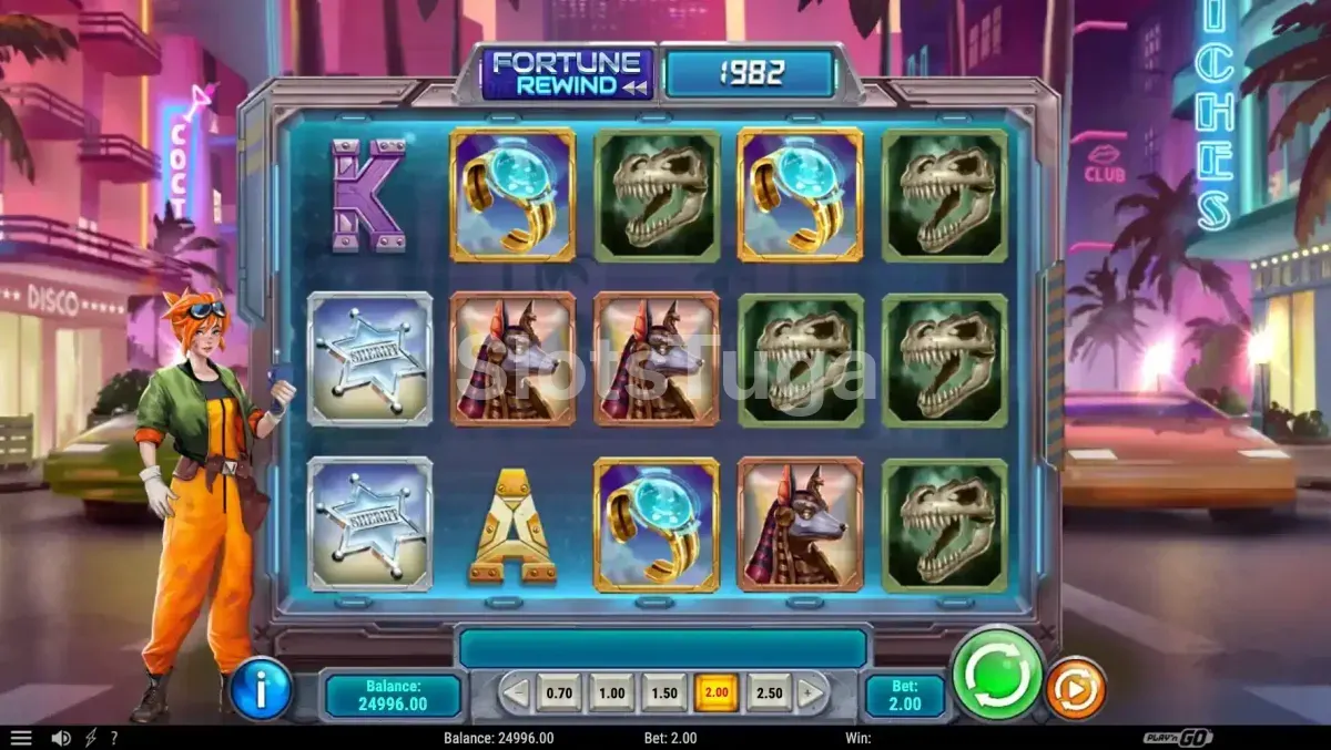 Fortune Rewind durante os giros grátis com multiplicadores