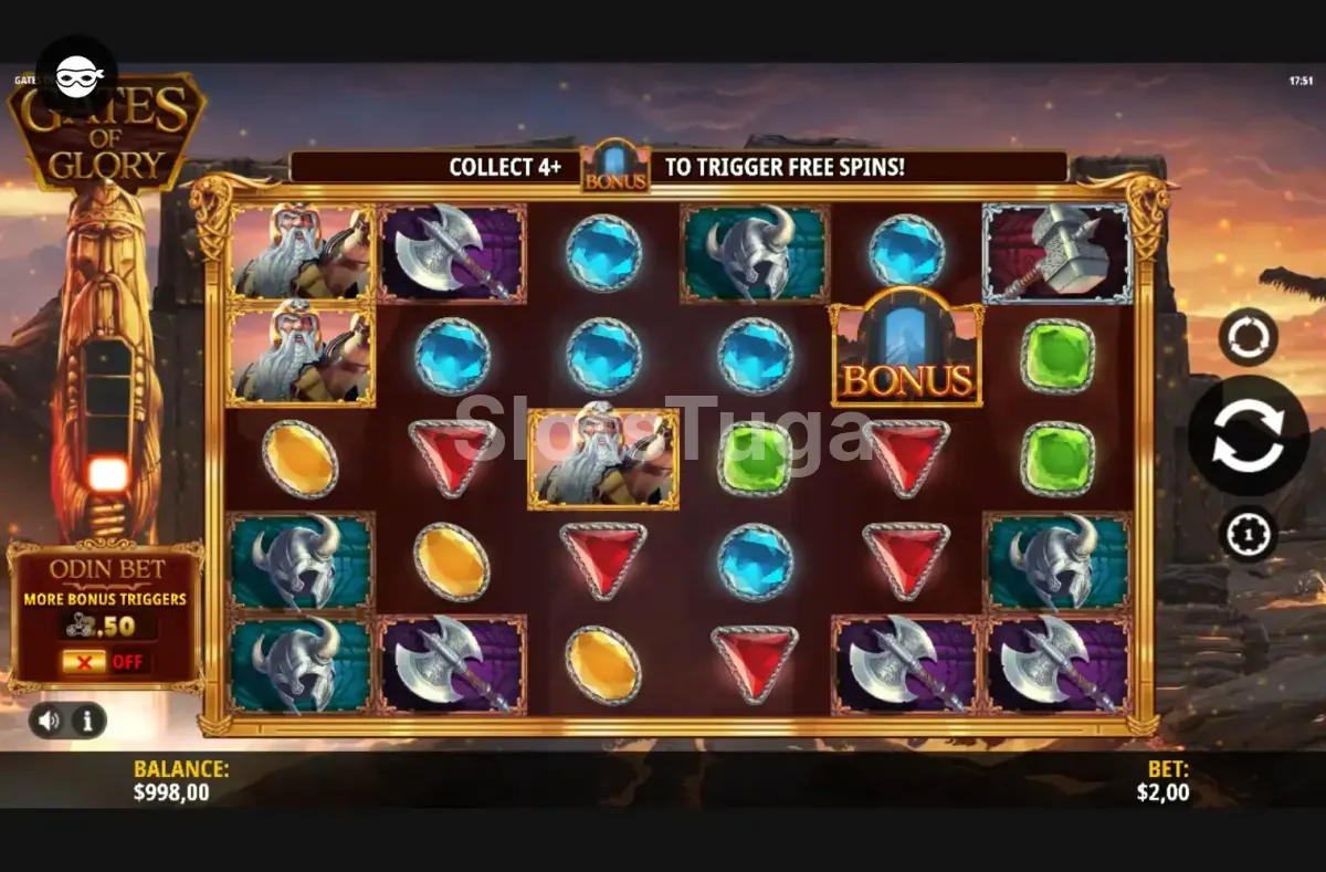 Visão geral do jogo base da Gates of Glory