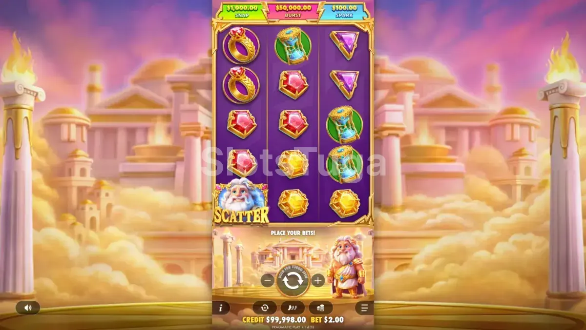 Rodada de bônus do Gates of Olympus POP com multiplicadores ativos