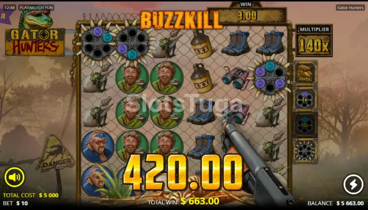 Big win histórico no Gator Hunters com multiplicador alto na tela