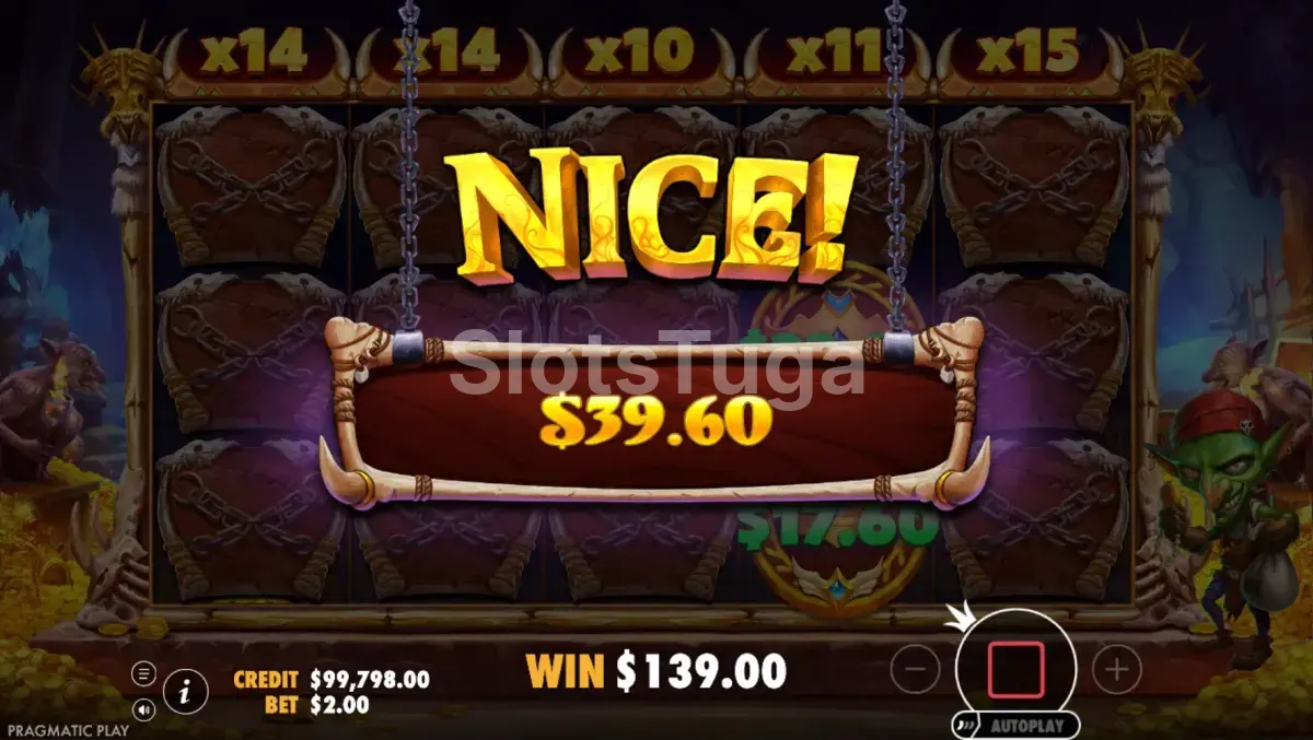 Grande vitória no Goblin Heist Powernudge com multiplicadores acumulados na feature