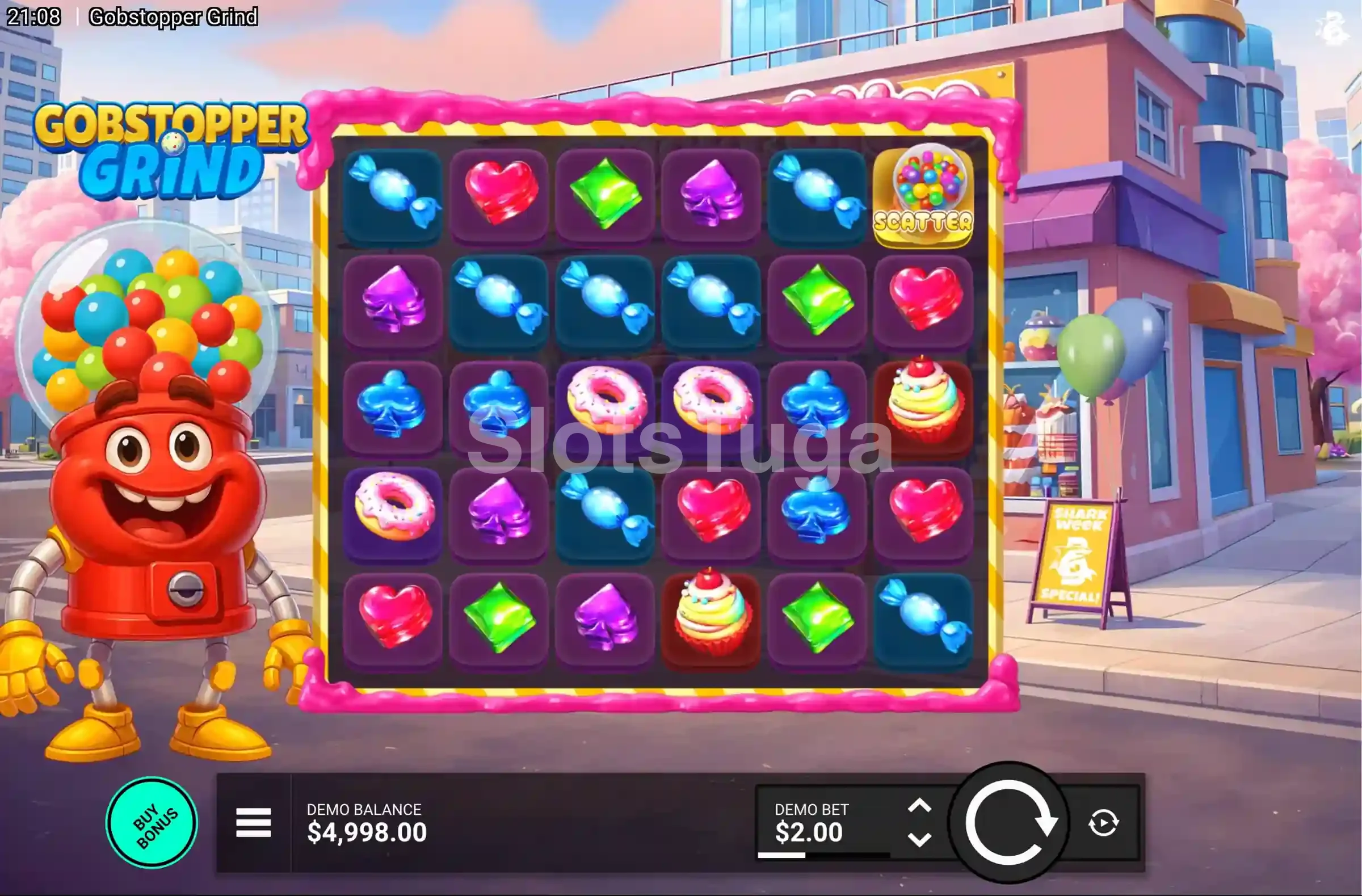 Jogo base do Gobstopper Grind com rouleaux coloridos