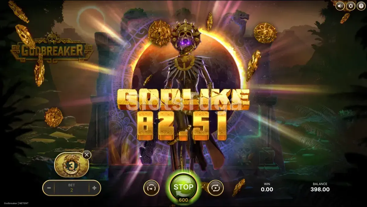 Big win na Godbreaker com valor expressivo na tela
