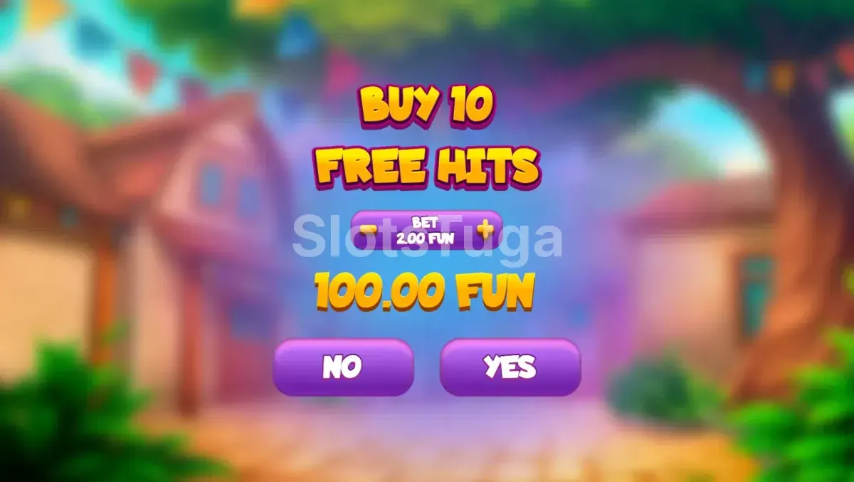 Interface de compra de bônus da Golden Pinata Hold & Win com opções de valores