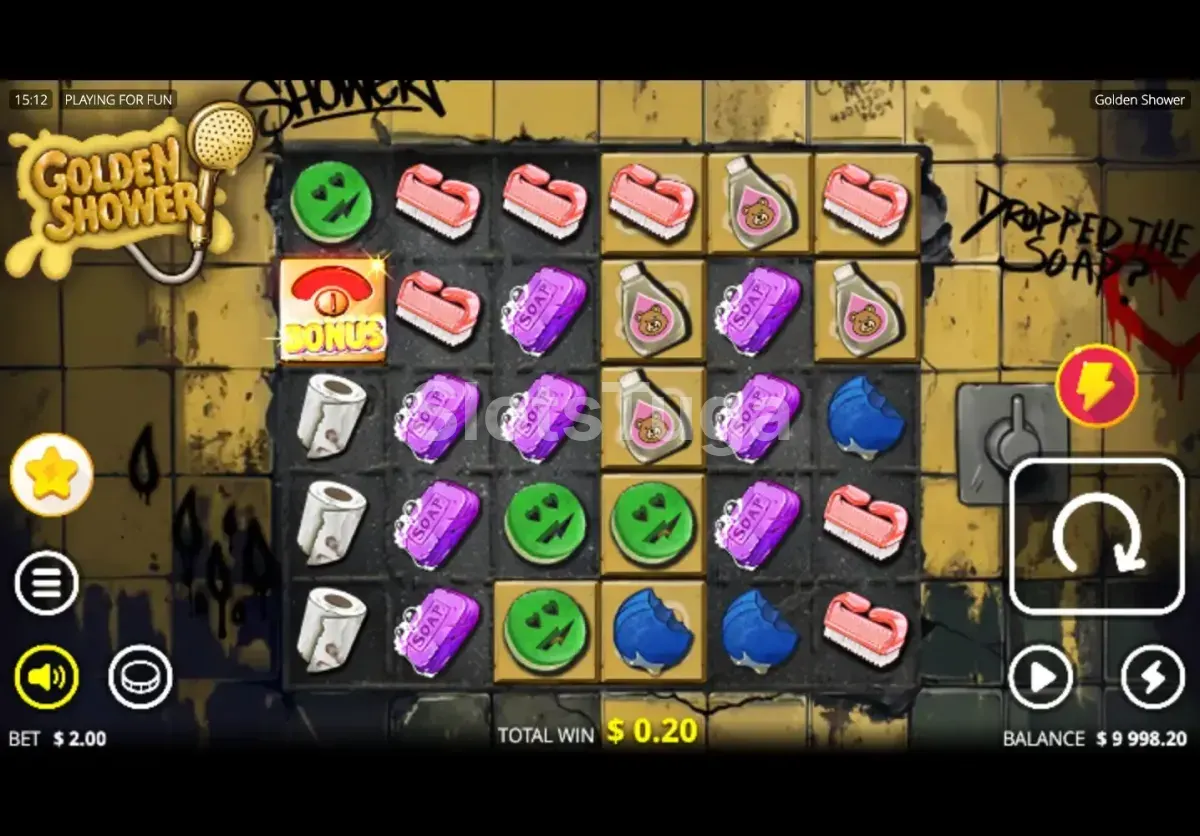 Jogo base da Golden Shower - visão geral dos rouleaux