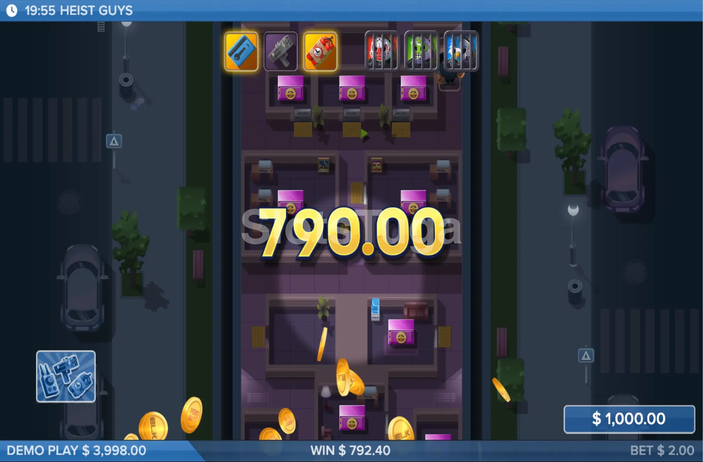 Big win explosivo na Heist Guys do ELK Studios