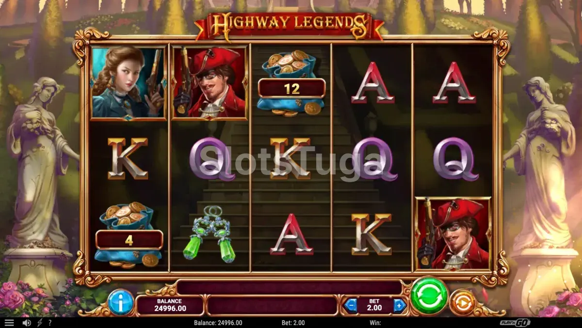 Rodada de giros grátis da slot Highway Legends