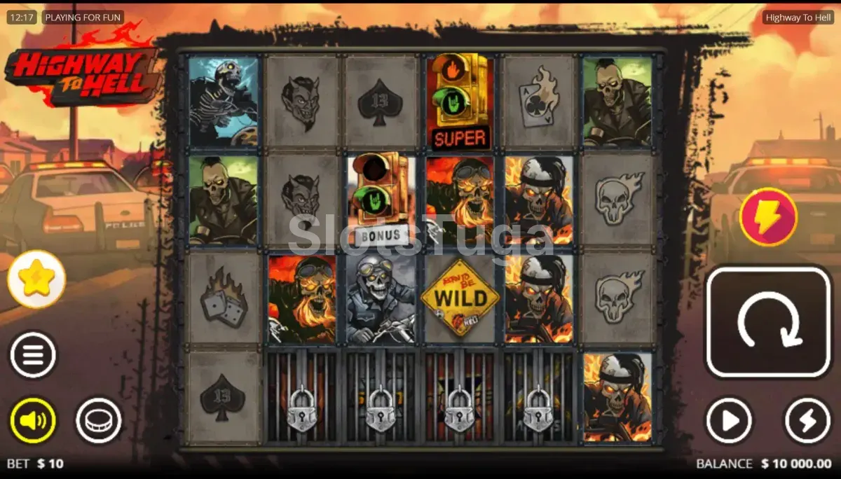 Tela principal do jogo base da Highway to Hell
