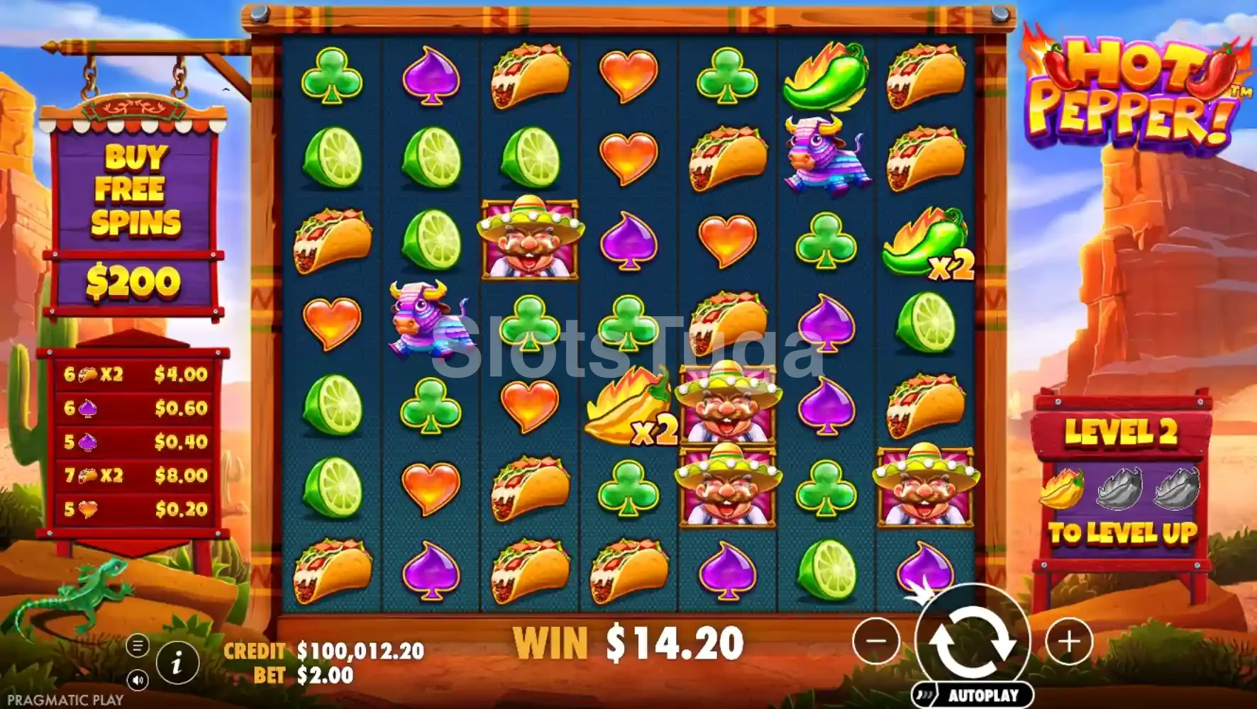 Jogo base da Hot Pepper com grade 7x7 no deserto