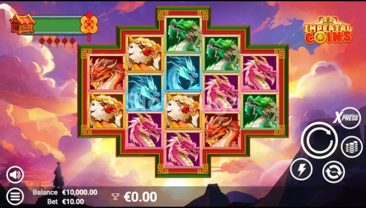 Jogo base da Imperial Coins com os rouleaux em destaque