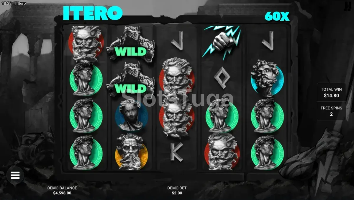 Rodadas grátis ativas na slot Itero da Hacksaw Gaming