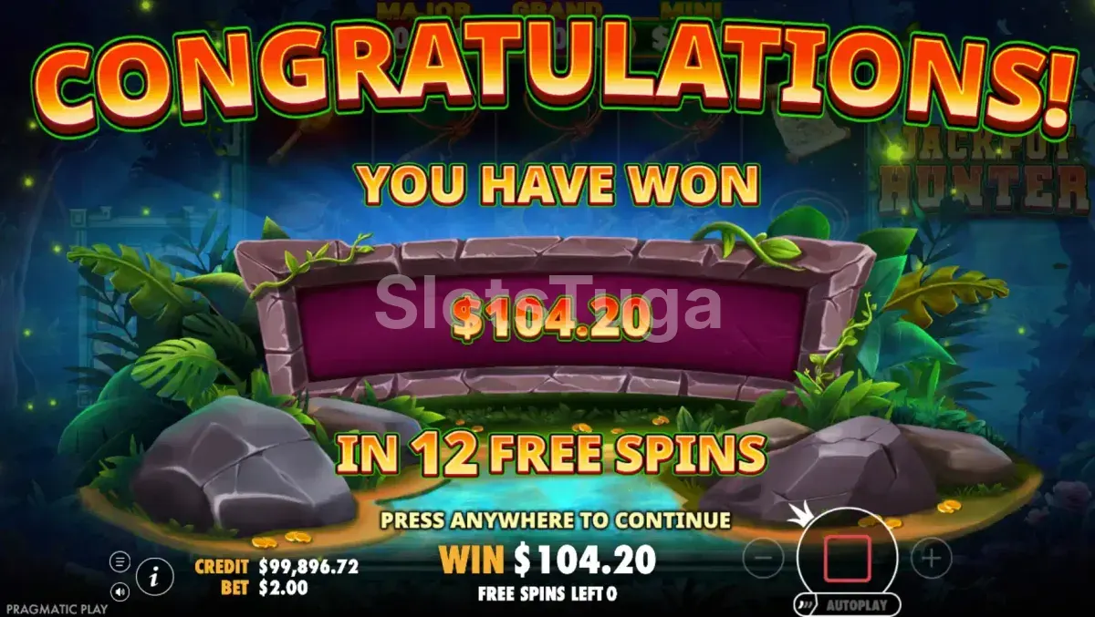 Grande vitória na slot Jackpot Hunter da Pragmatic Play