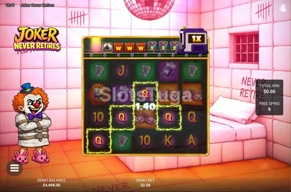 Rodadas grátis Miracle Meds em Joker Never Retires