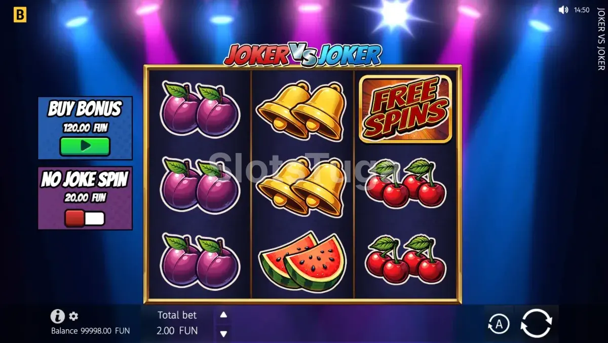Jogo base da slot Joker Vs Joker