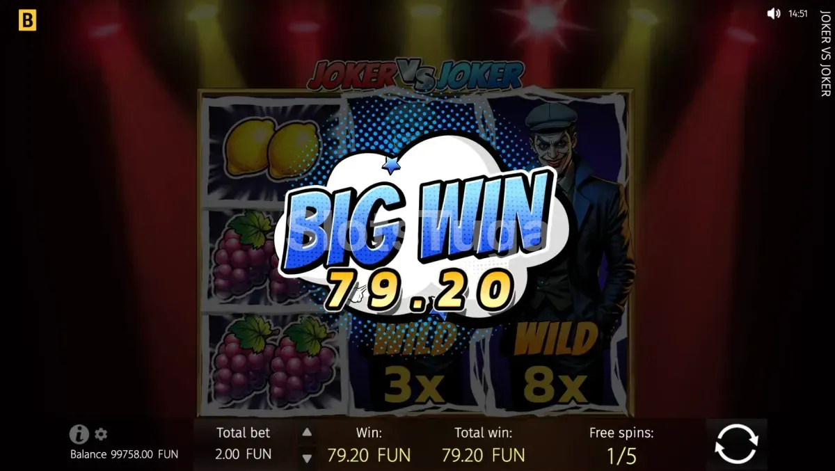 Grande vitória na slot Joker Vs Joker