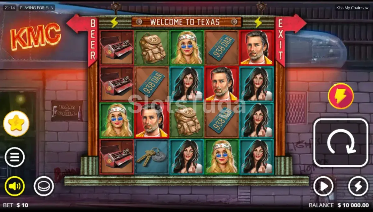 Jogo base do Kiss My Chainsaw com rouleaux e personagem principal