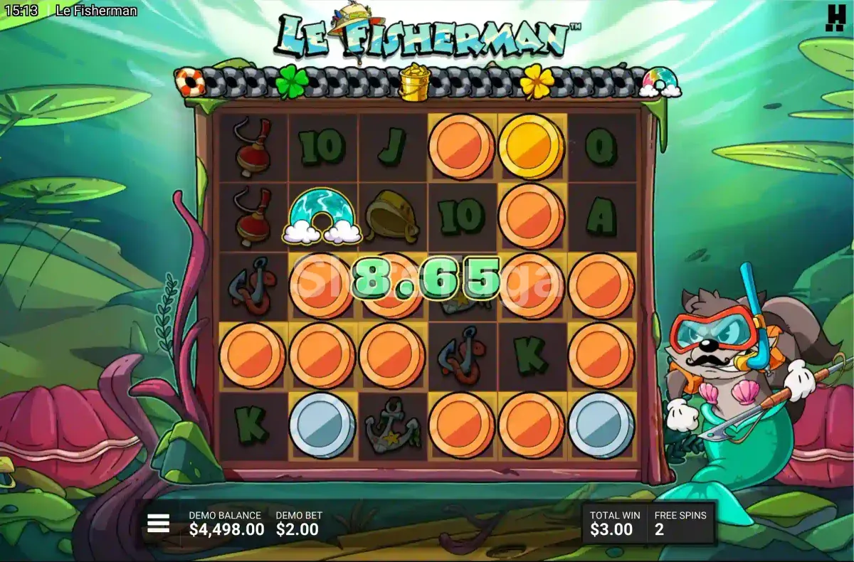 Rodadas grátis ativadas no Le Fisherman da Hacksaw Gaming
