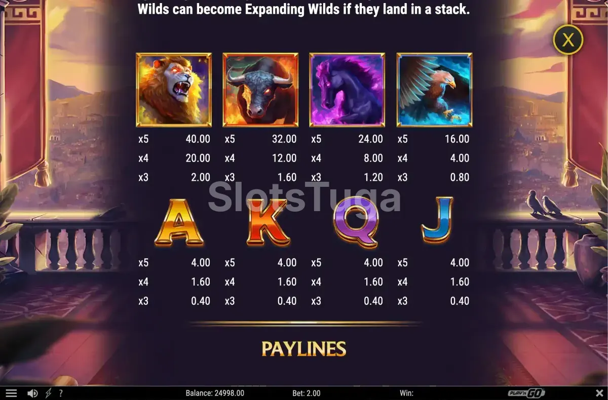 Rodada em andamento na slot Legion Gold Reckoning mostrando os rolos e símbolos ativos