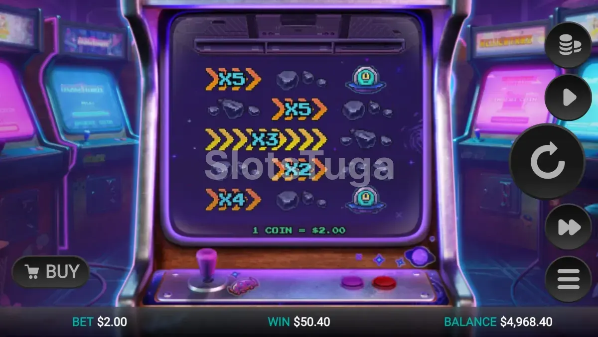 Rodadas grátis ativadas na slot Line Busters Dream Drop