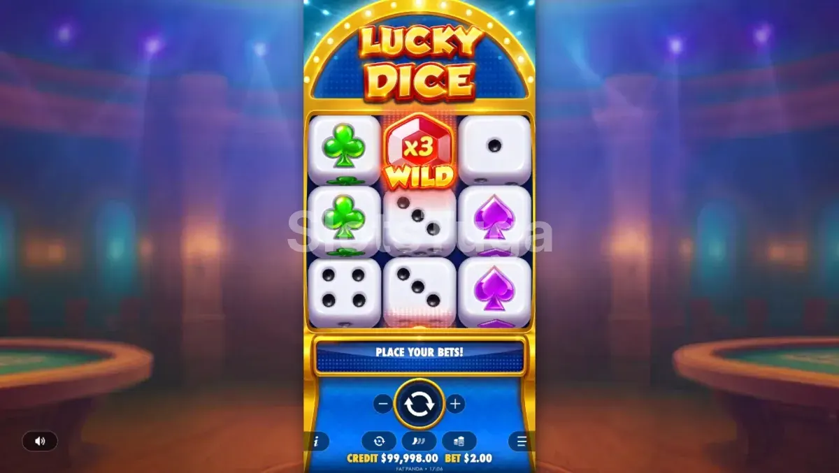 Segundo cenário de jogo da Lucky Dice em ação durante uma rodada