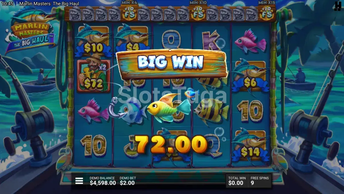 Grande vitória registrada durante uma partida de Marlin Masters The Big Haul