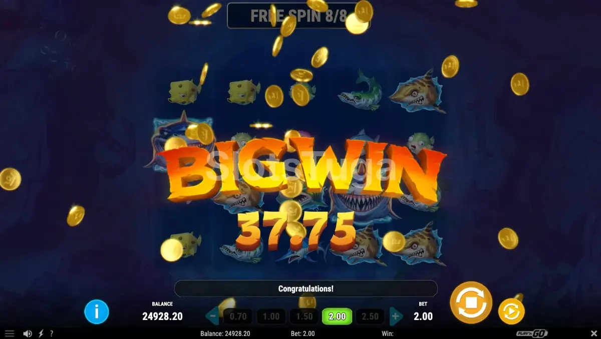Grande vitória na slot Mega Don Triple Threat com multiplicador em destaque
