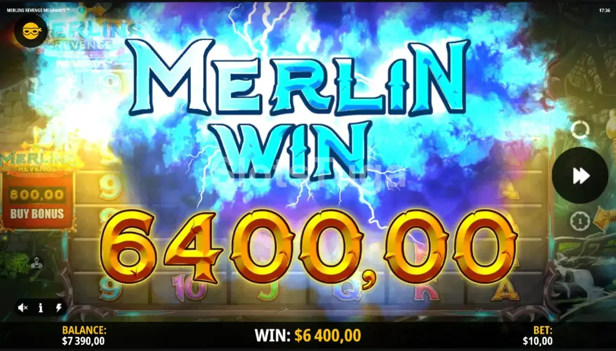 Grande vitória na slot Merlin's Revenge Megaways