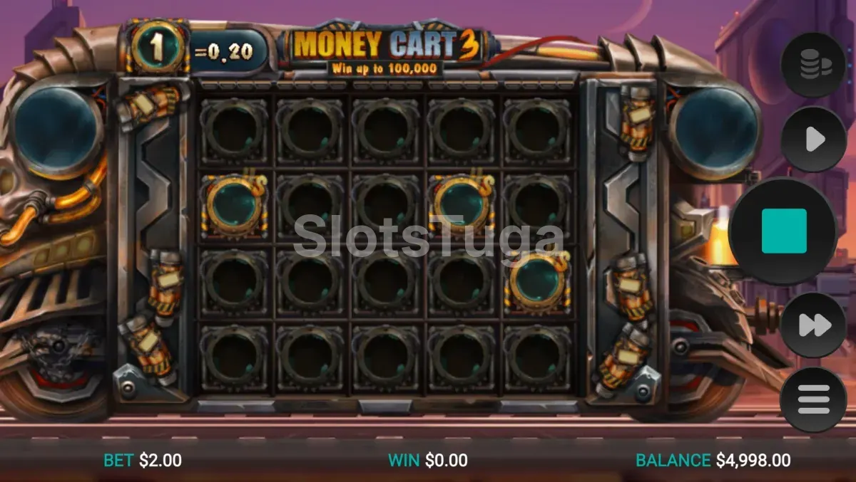 Jogo base da slot Money Cart 3 da Relax Gaming