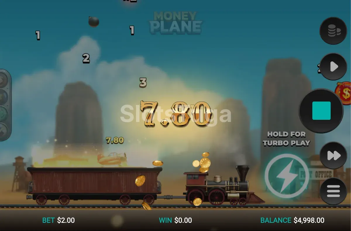 Big win em destaque na slot Money Plane da Relax Gaming