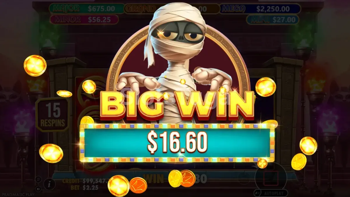 Grande vitória no Mummy's Jewels 100 com multiplicador Super Collect ativado