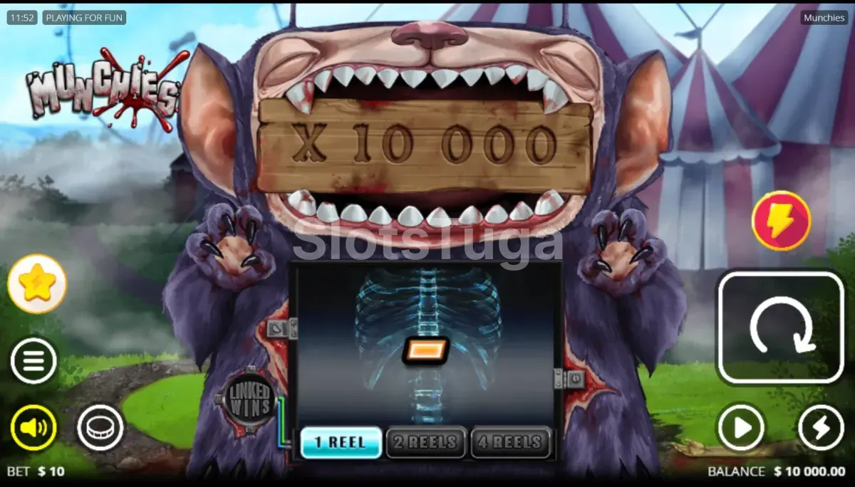 Jogo base da slot Munchies da Nolimit City