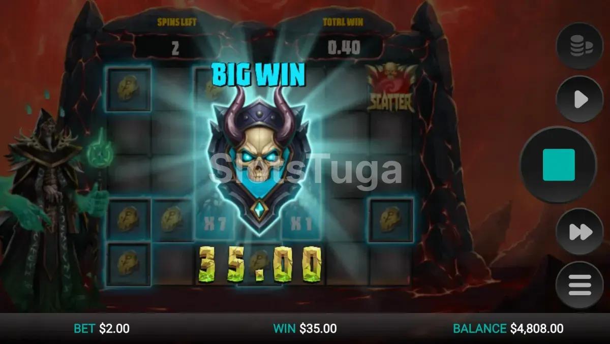 Big win no Necromancer's Gate com multiplicadores Ghoul empilhados