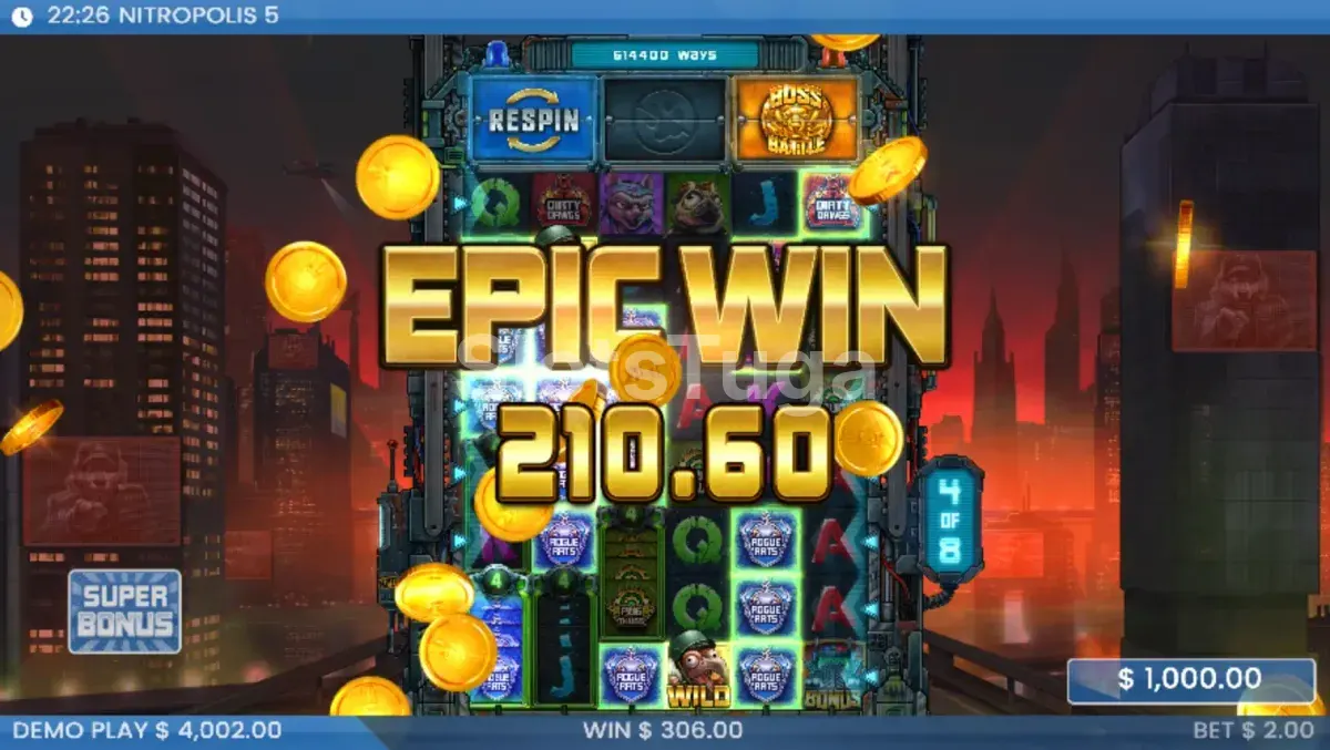 Big win explosivo na Nitropolis 5