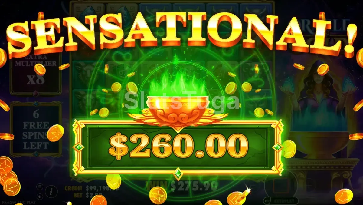 Grande vitória no Oracle of Gold com multiplicadores combinados