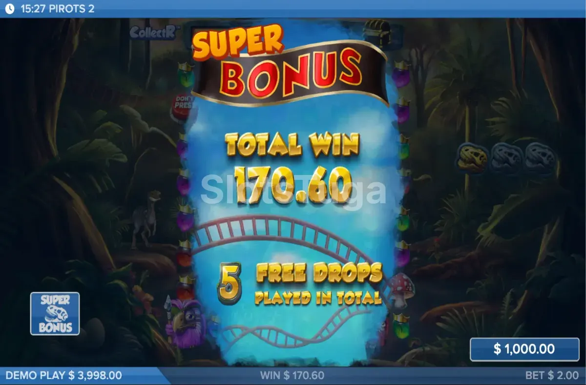Grande vitória registrada na slot Pirots 2