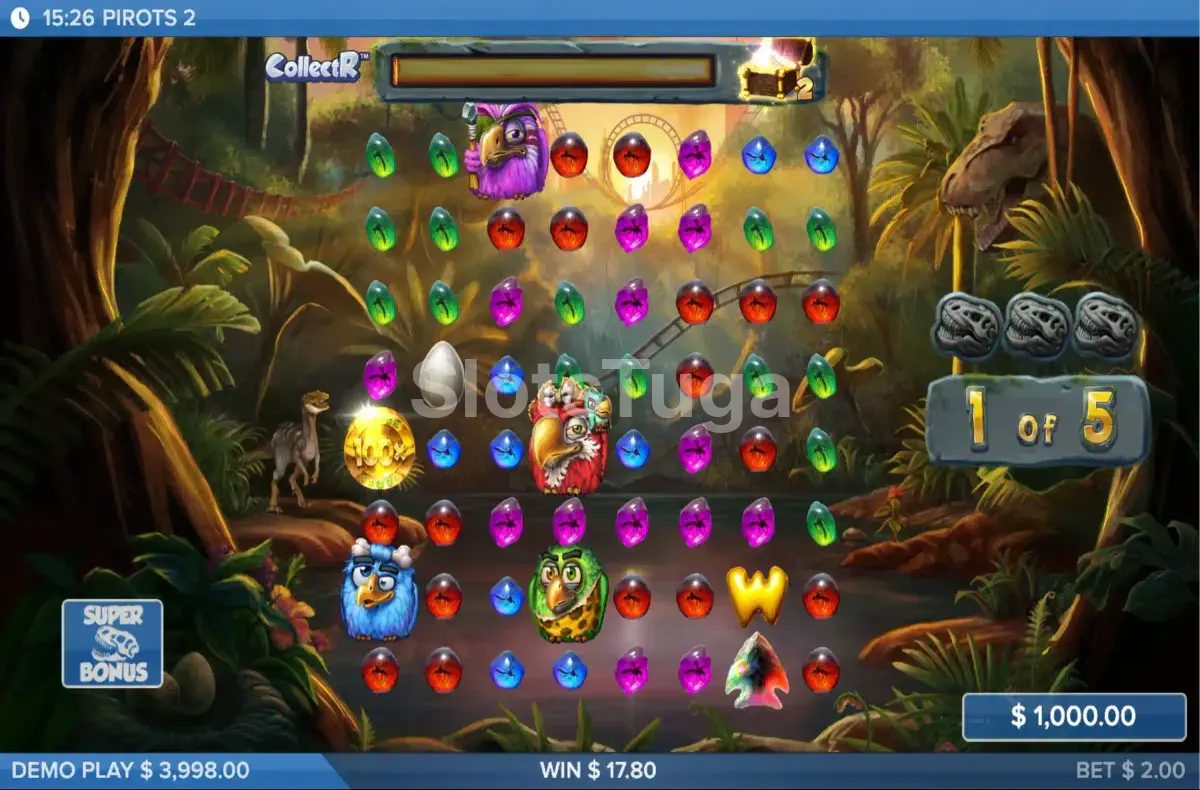 Rodadas grátis em ação na slot Pirots 2