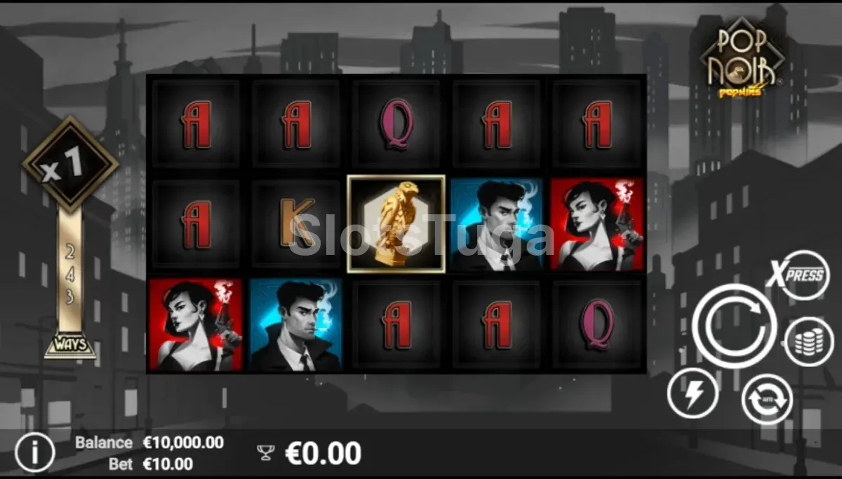 Jogo base da PopNoir com rolos em ação