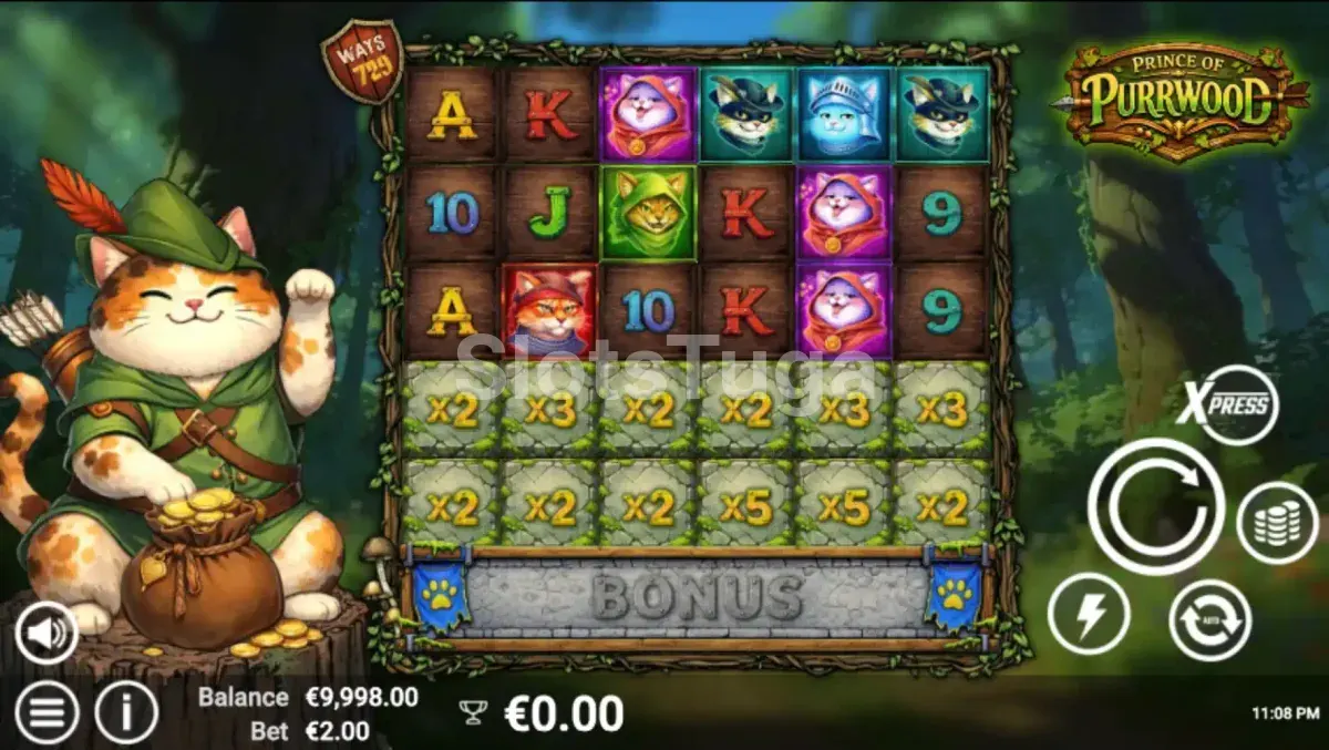 Jogo base do Prince of Purrwood com grade expansível