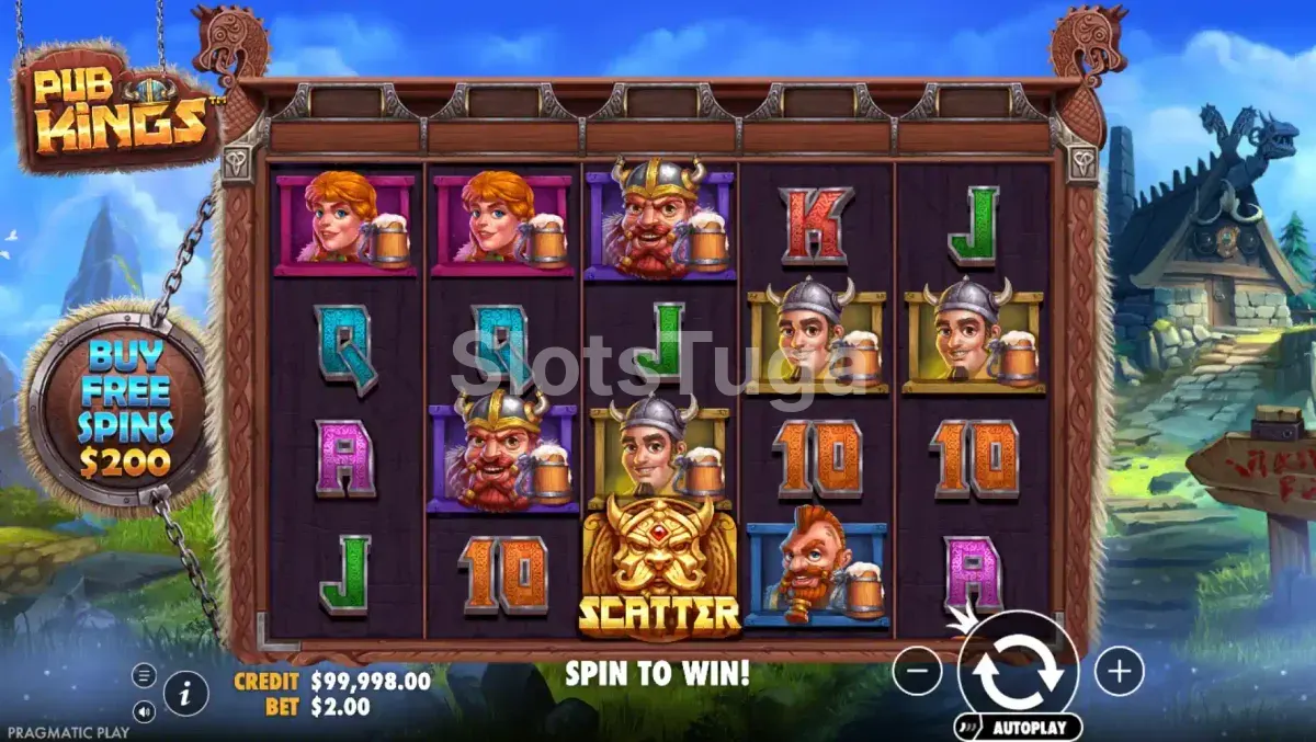 Jogo base da slot Pub Kings da Pragmatic Play