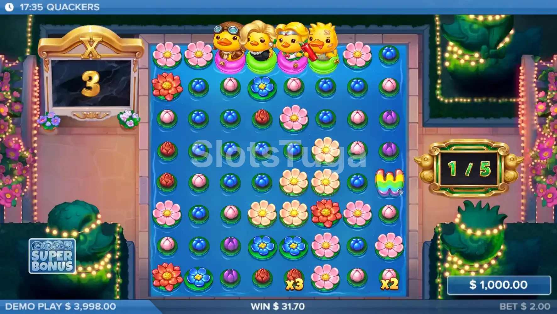Rodadas grátis Quack Drops da slot Quackers