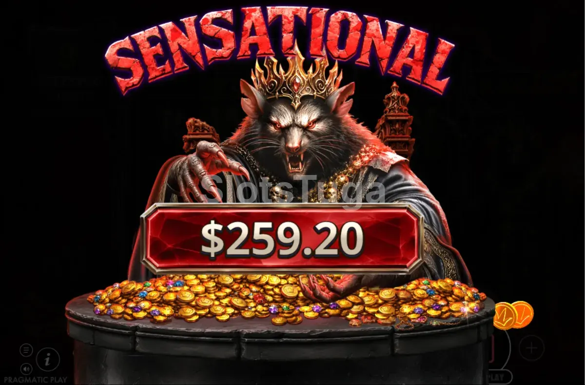Prémio elevado destacado no ecrã de Rat Royale