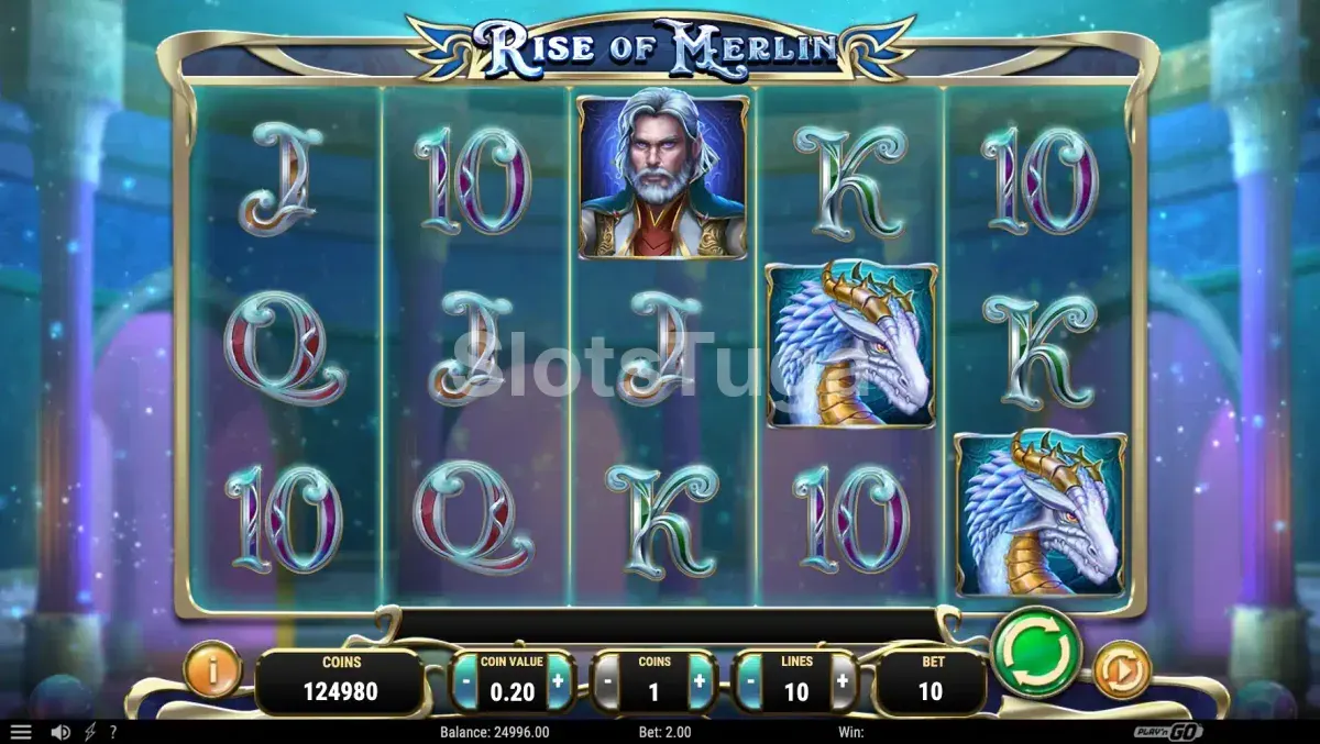 Recursos de jogo em ação no Rise of Merlin