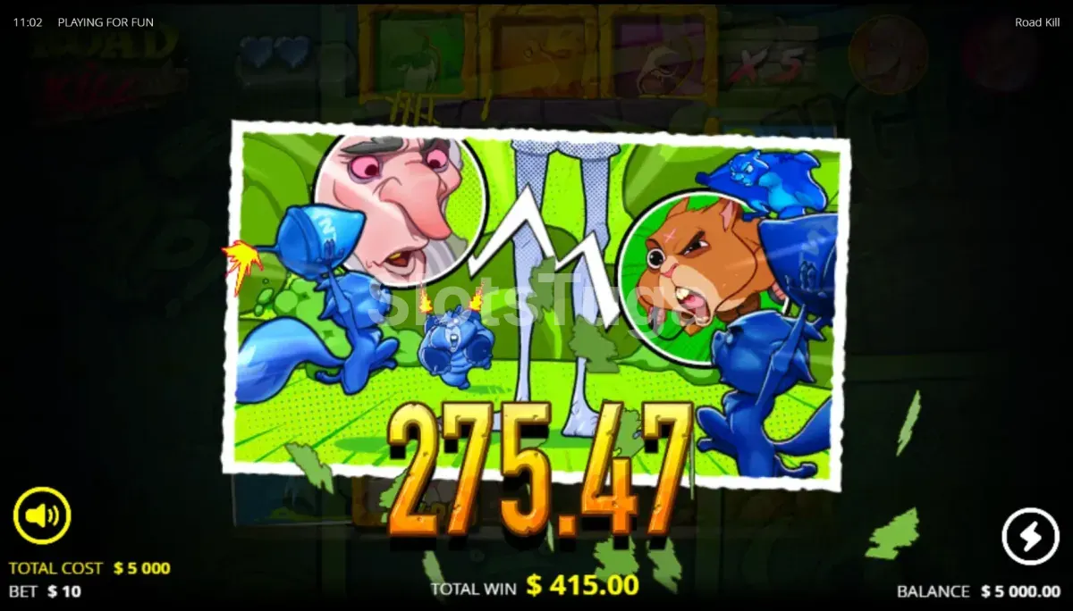 Grande vitória no Roadkill com multiplicadores altos