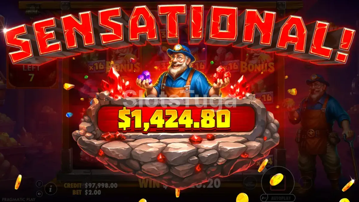 Big win na Rolling in Treasures com multiplicadores empilhados no modo bônus