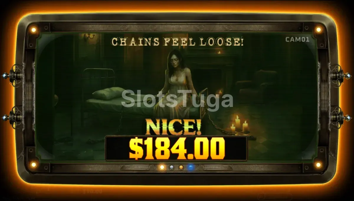 Grande vitória na slot Sanatorium Secrets com multiplicadores altos