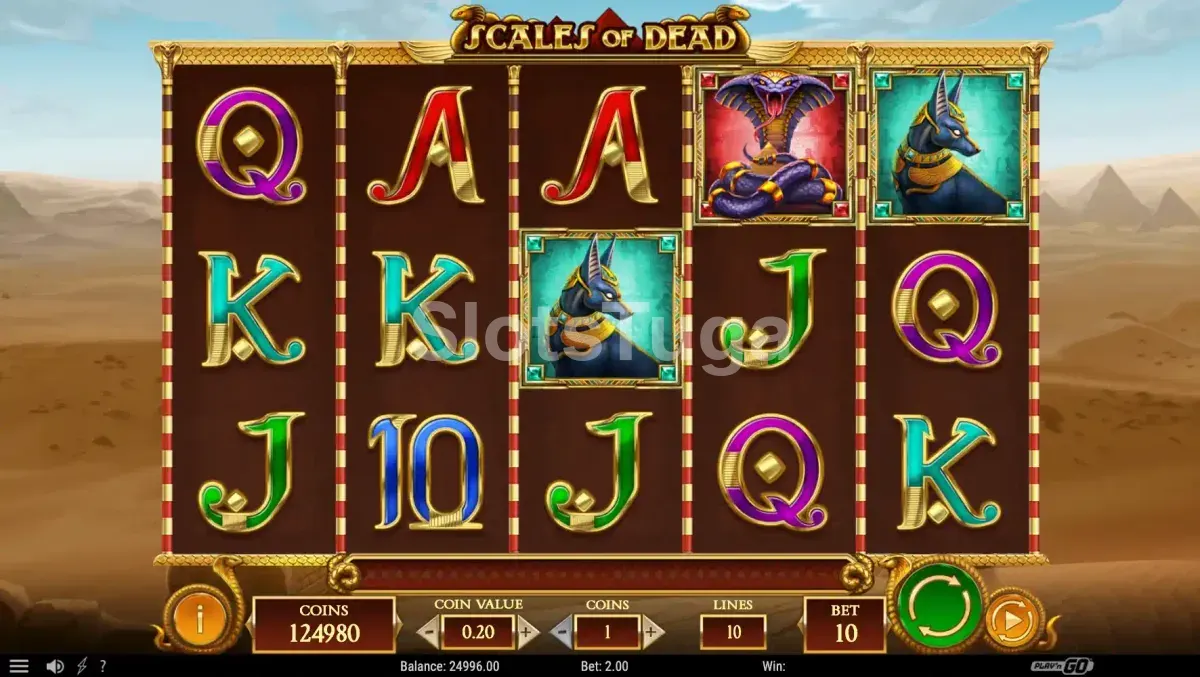 Giros grátis em andamento na slot Scales of Dead com símbolo expansivo